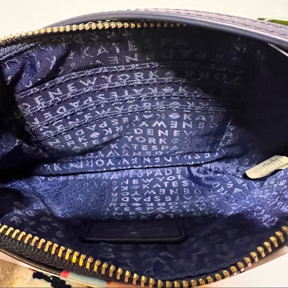 NWT Kate Spade Brightwater Drive Lolly Bluryflorl Floral Leather Wristlet